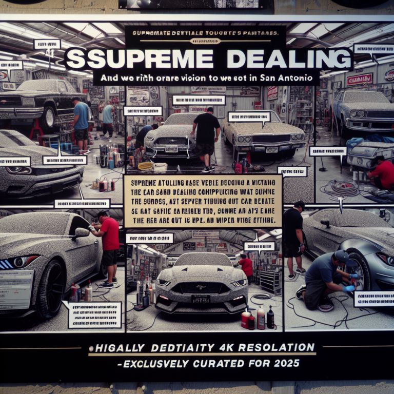 Ultimate Guide to Car Detailing San Antonio: Tips for 2025!